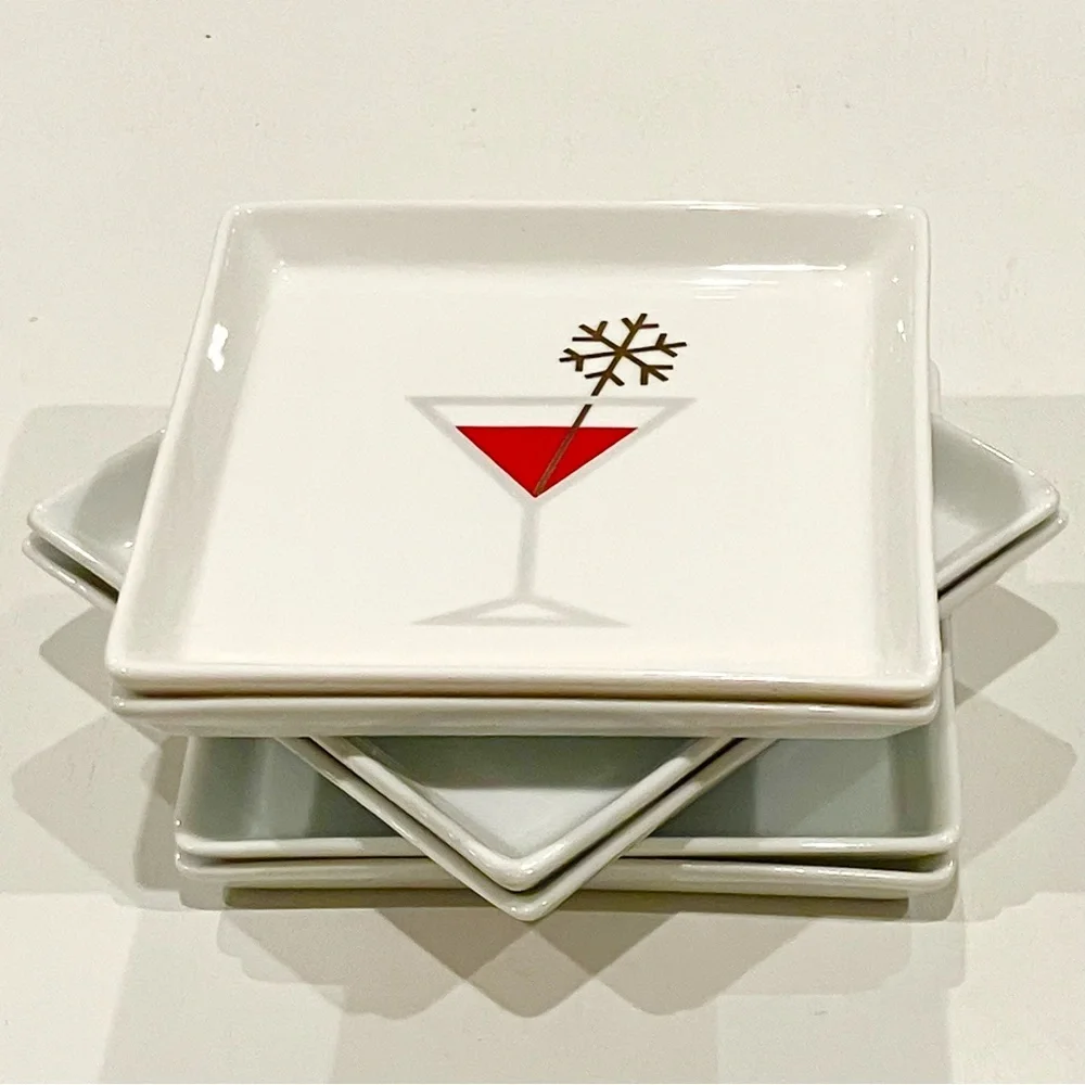 Crate&Barrel | Set of 6 Jack Frost Appetizer Plates